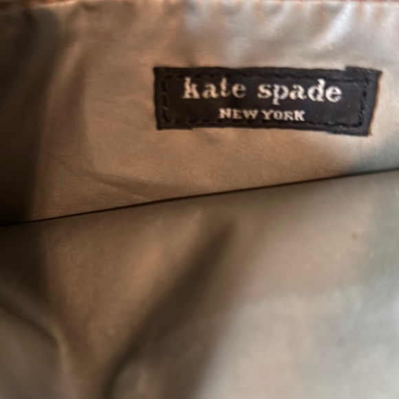 Kate Spade Foiled Pouch Makeup Bag Clutch Snake Print Gold - Picture 8 of 9